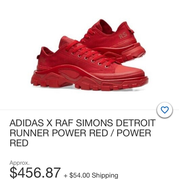 Raf Simons Detroit Runner Sneakers Power Red - Picture 5 of 5